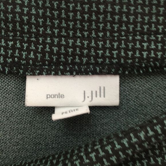 J Jill green top tunic size small petite - Picture 2 of 9